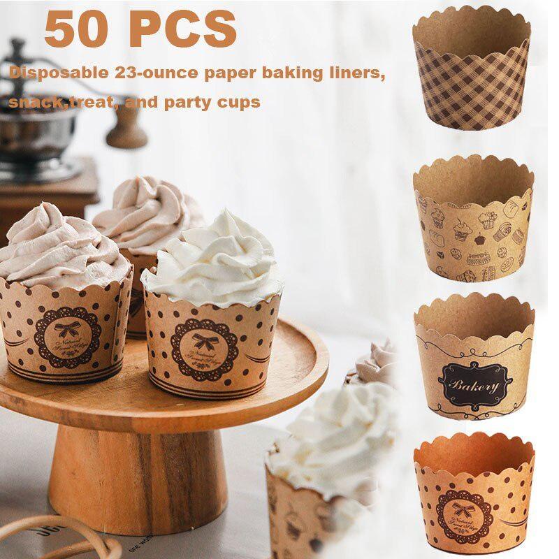 50Pcs/Pack Cupcake Paper Cups  – Plastic Cup 50Pcs Bewertung und Preis