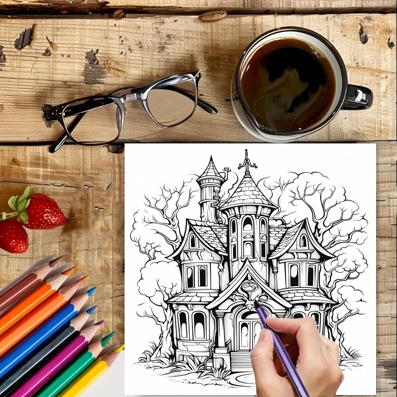 Haunted House Coloring Book fo – Supply Event Bewertung und Preis