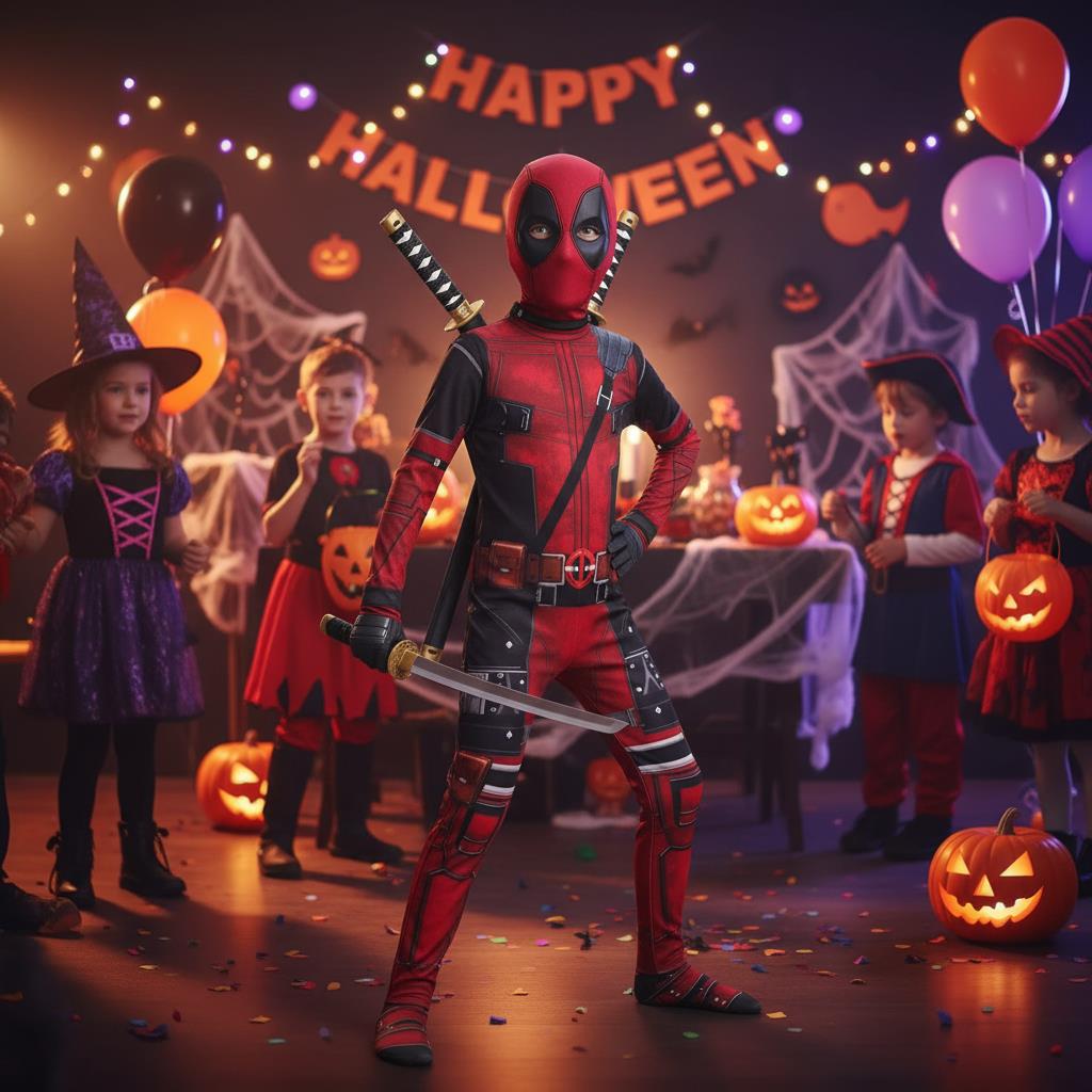 3-12Y Kids Deadpool Costume wi – Party Favor Bag Bewertung und Preis
