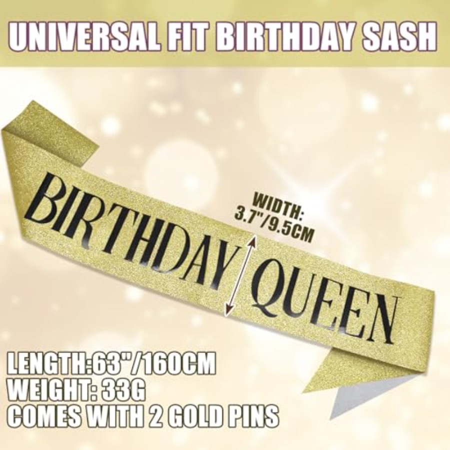 Birthday Queen Sash Glitter Go – Birthday Sash Glitter Bewertung und Preis
