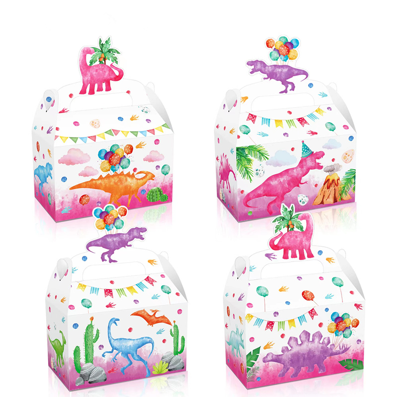 4/24Pcs Pink Dinosaur Candy Bo – Event Party Box Bewertung und Preis