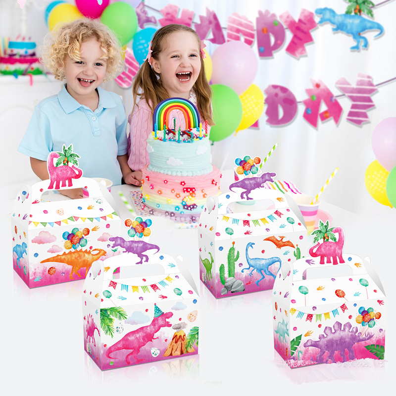 4/24Pcs Pink Dinosaur Candy Bo – Event Party Box Bewertung und Preis