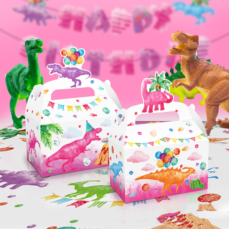 4/24Pcs Pink Dinosaur Candy Bo – Event Party Box Bewertung und Preis