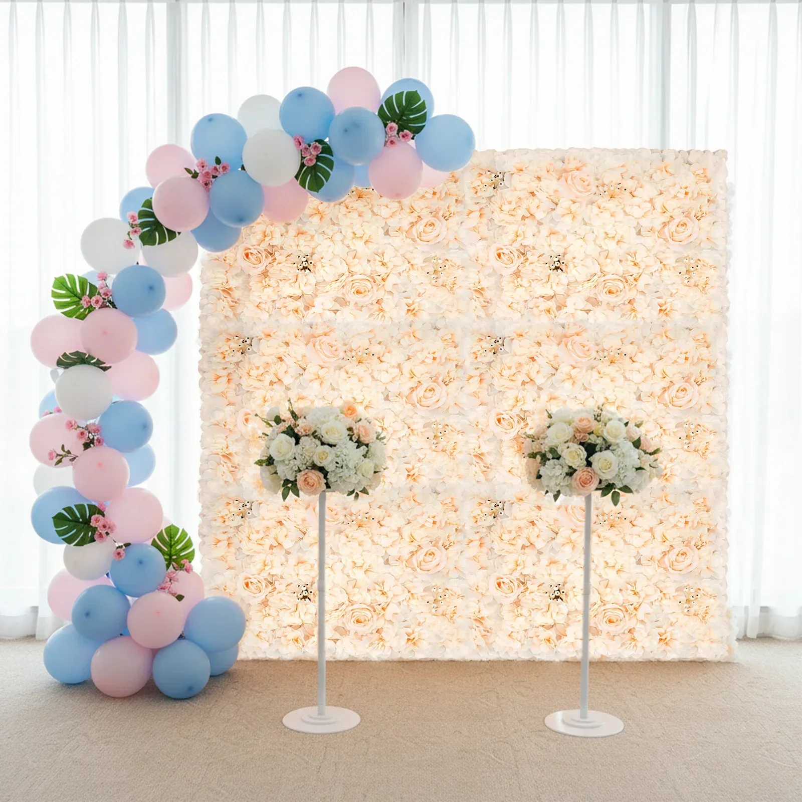 6 PCS 60*40cm Artificial Flowe – Flower Wall Panel Bewertung und Preis