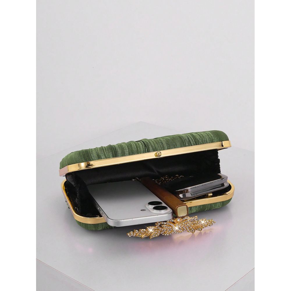 Fashion Rhinestone Decor Flap  – Event Party Box Bewertung und Preis
