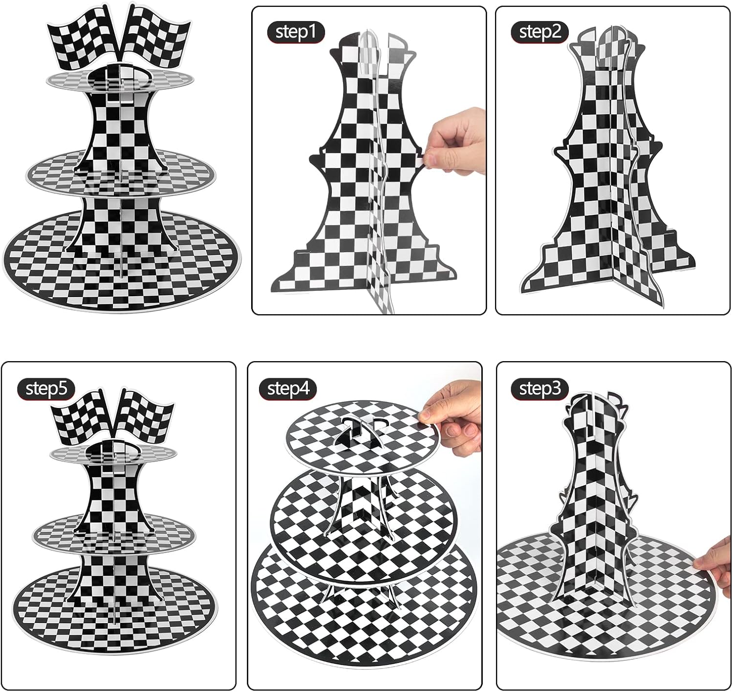 3-Tier Cardboard Cupcake Stand – Cupcake Stand Tier Bewertung und Preis