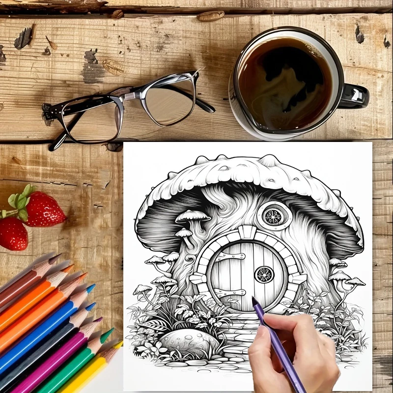 Coloring Book Fairy Door for A – Supply Event Bewertung und Preis