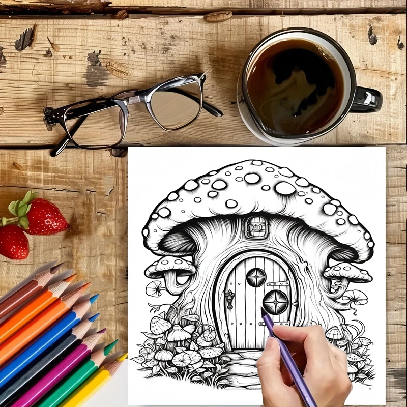 Coloring Book Fairy Door for A – Supply Event Bewertung und Preis