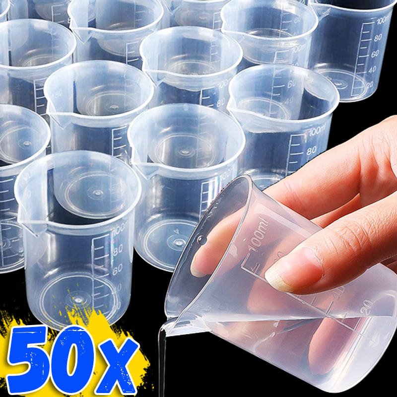 1/50pcs 100ML Plastic Measurin – Plastic Cup 50Pcs Bewertung und Preis