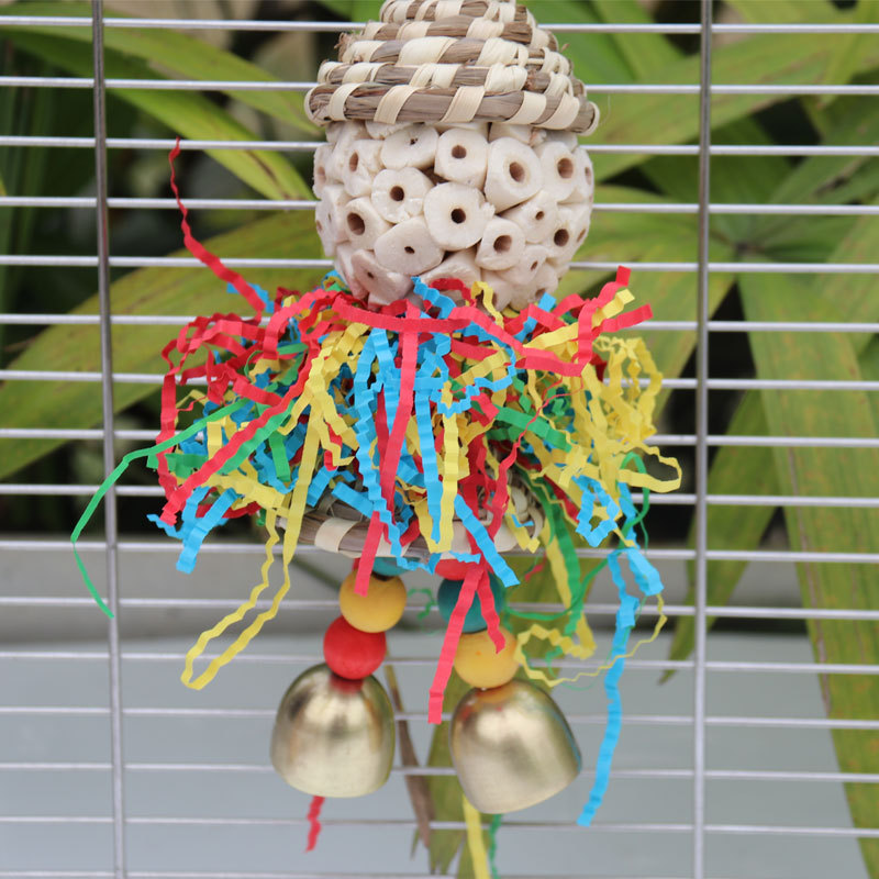 Bird toys, straw hats, colored – Paper Straw Color Bewertung und Preis