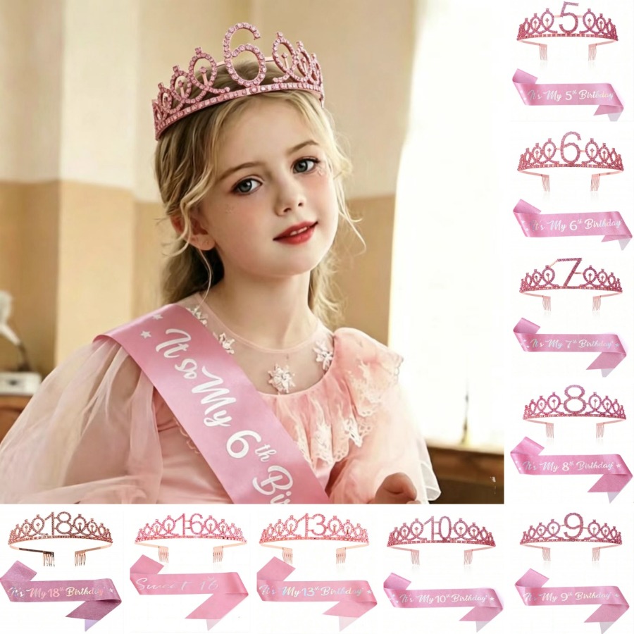 Glitter Birthday Crown Sash Wo – Birthday Sash Glitter Bewertung und Preis