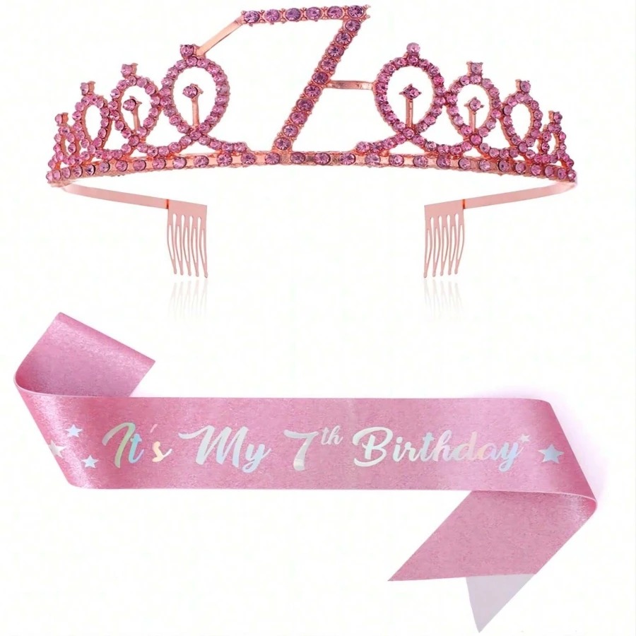 Glitter Birthday Crown Sash Wo – Birthday Sash Glitter Bewertung und Preis