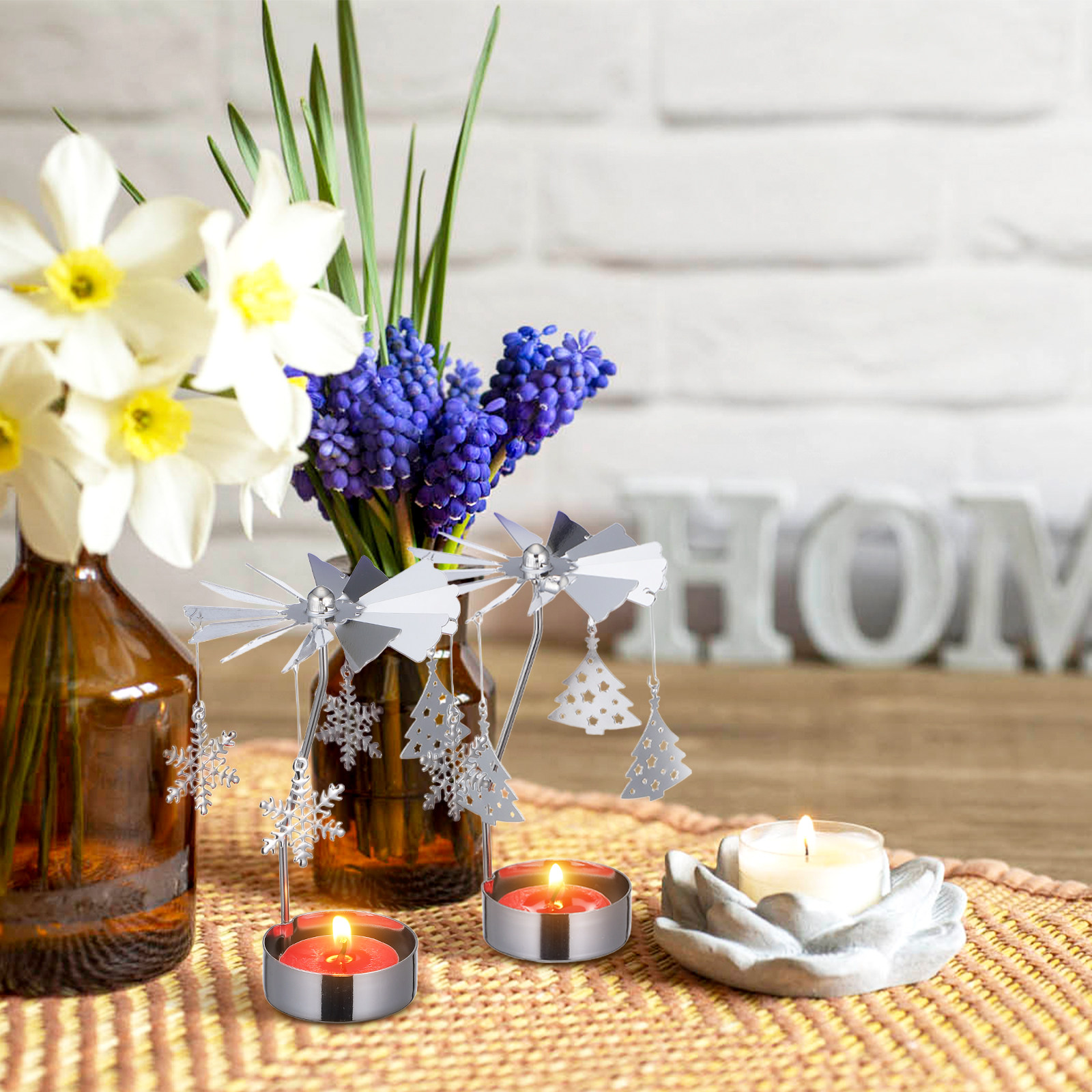 3Pcs Metal Rotating Candlehold – Centerpiece Stick Bewertung und Preis