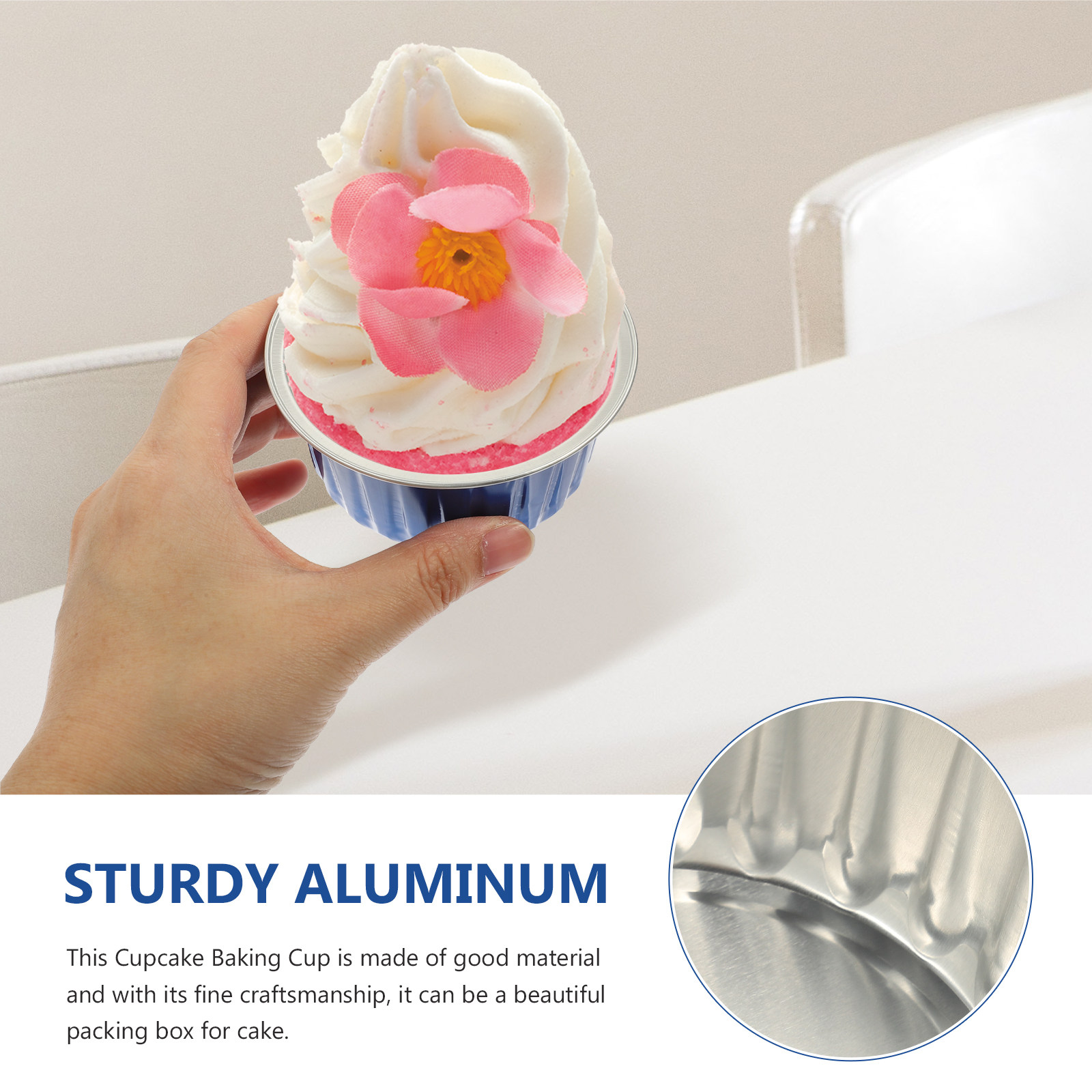 50Pcs Disposable Cupcake Cups  – Plastic Cup 50Pcs Bewertung und Preis