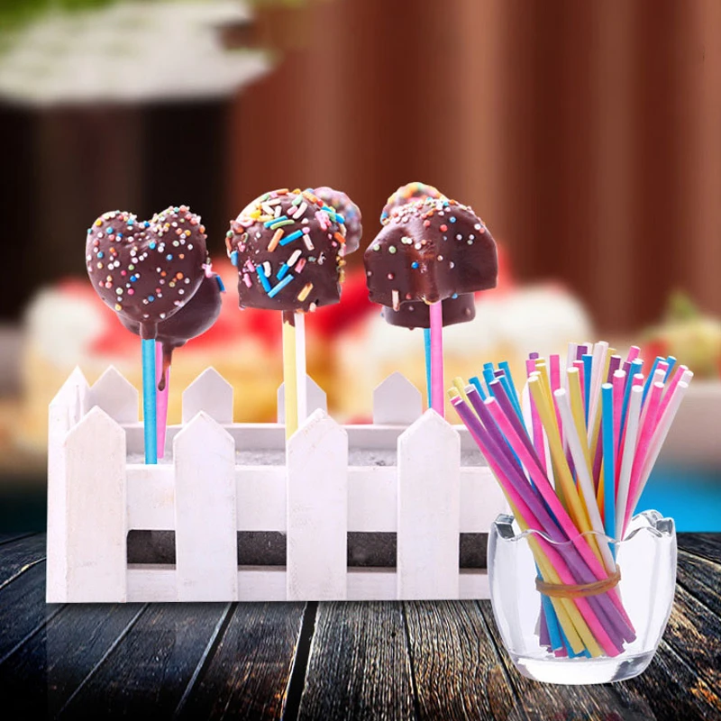 100Pcs/Lot Paper Lollipop Stic – Paper Straw Color Bewertung und Preis