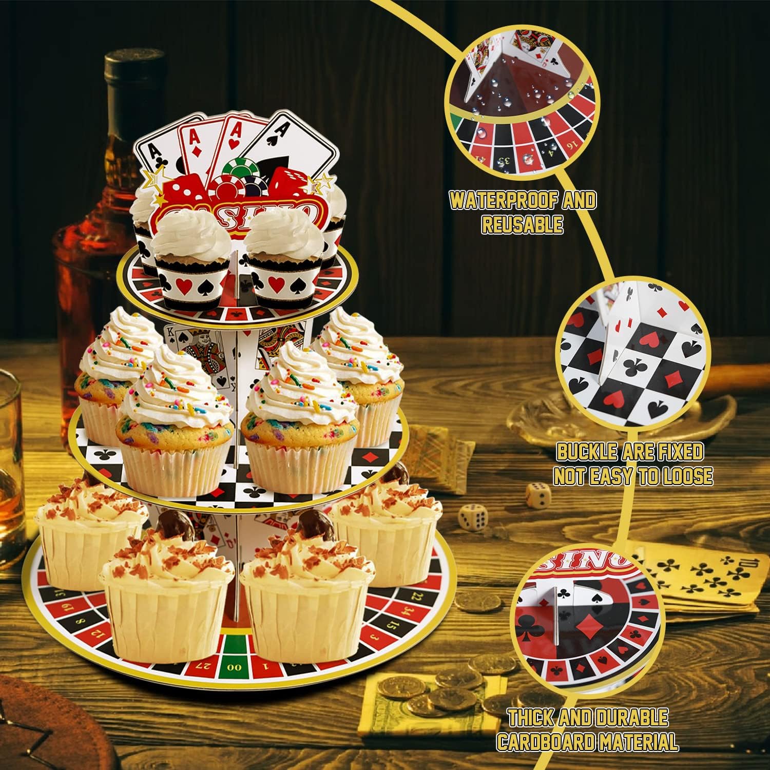 Casino Cupcake Stand 3 Tier fo – Cupcake Stand Tier Bewertung und Preis