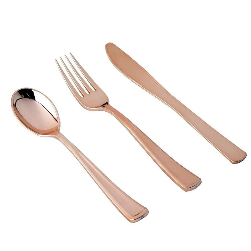 Rose Gold Party Tableware Kit  – Paper Straw Color Bewertung und Preis