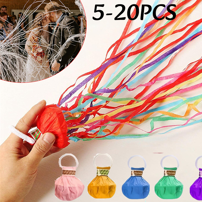 5-20pc Colorful Hand Throw Str – Confetti Cannon Tube Bewertung und Preis
