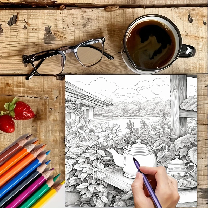 Tea In The Gardens Coloring Bo – Supply Event Bewertung und Preis