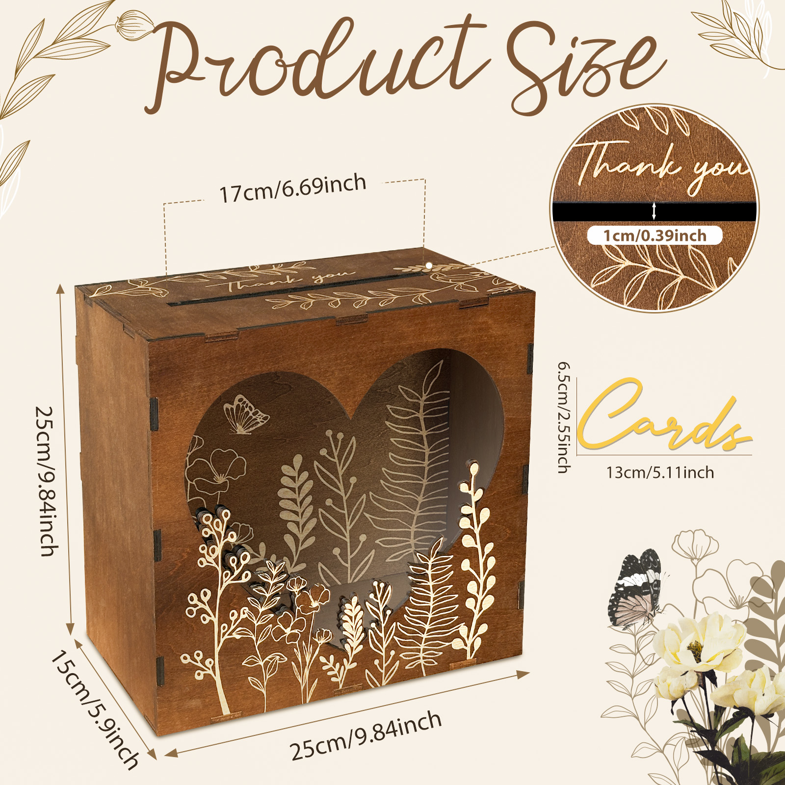 OurWarm Heart Window Card Box, – Event Party Box Bewertung und Preis